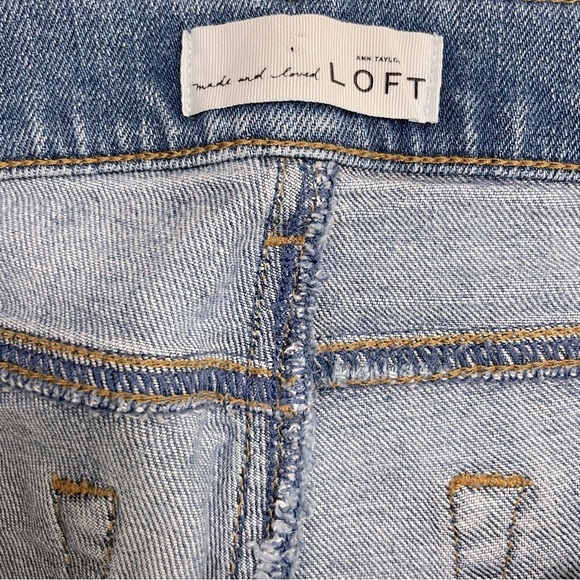 LOFT Modern Kick Crop Jeans Medium Wash Blue Mid Rise Cropped
Length Size 8 - Picture 5 of 11